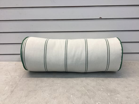 Threshold 20"x8" Striped Outdoor Bolster Pillow Cream designed with Studio McGee