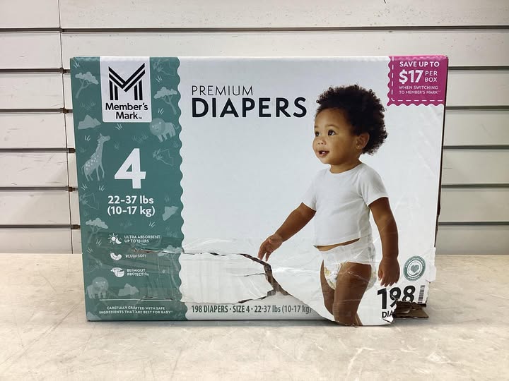 Premium Baby Diapers, Size 4, 198 ct.