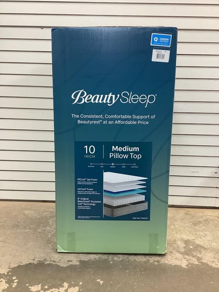 Beauty Sleep 10 Inch Medium Pillow Top Mattress - Queen Size