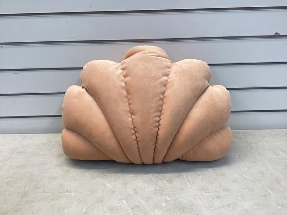 Threshold 20"x15" Shell Outdoor Novelty Plush Pillow Champagne