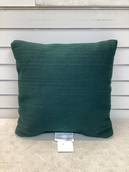 Threshold 18"x18" Variegated Solid Square Outdoor Throw Pillow - Dark Green