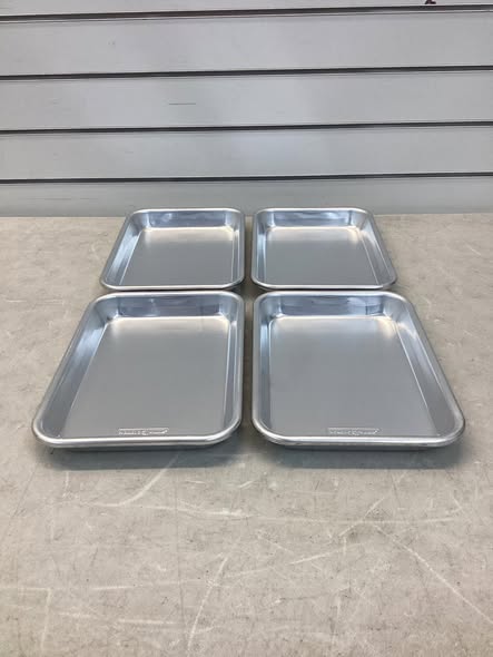 Nordic Ware Naturals 4-Piece Silver Eighth Sheet Pans