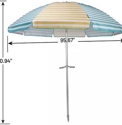 Members Mark 8' Beach Umbrella
