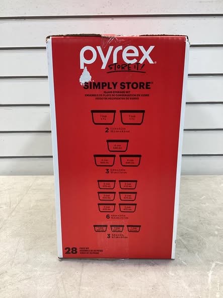 Pyrex Simply Store 28-Piece Glass Food Storage Set