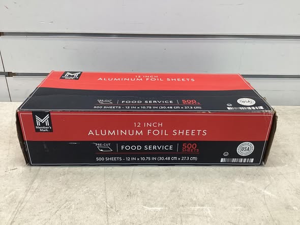 Member's Mark Foil Sheets, 12" x 10.75", 500 ct.
