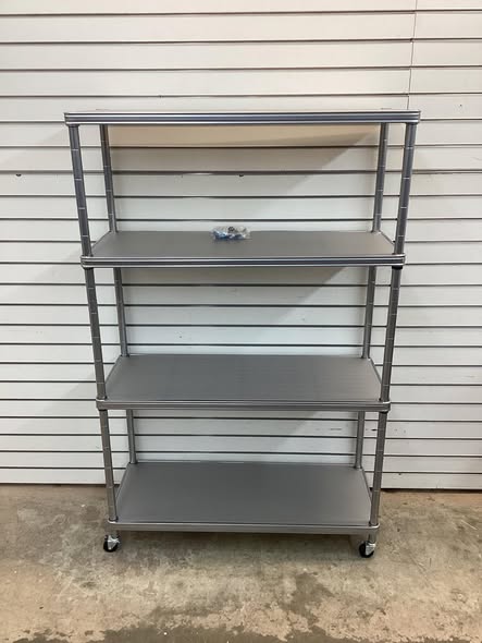 Seville Classics 4-Tier Steel Wire Shelving, 36" W x 14" D x 56.5"H