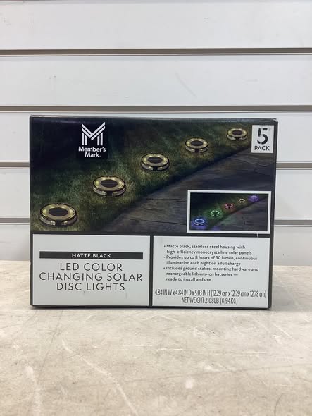Member's Mark Solar Disc Lights, 5-Pack