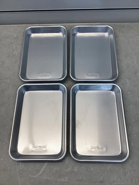 Nordic Ware Naturals 4-Piece Silver Eighth Sheet Pans