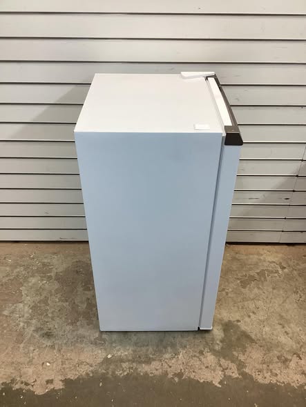 Frigidaire 3.2 cu. ft. Sleek Mini Refrigerator in White with Recessed Handle and Reversible Door