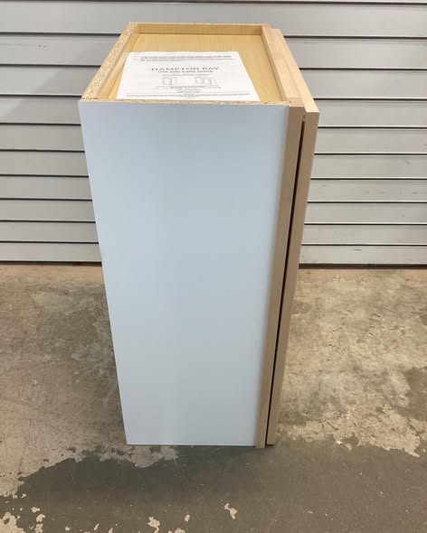 Hampton Bay 21 in. W x 12 in. D x 30 in. H  Wall Kitchen Cabinet in Unfinished
