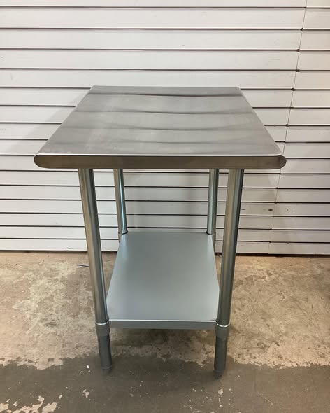30 in. x 24 in. x 35 in. Stainless Steel Kitchen Utility Table with Adjustable Bottom Shelf