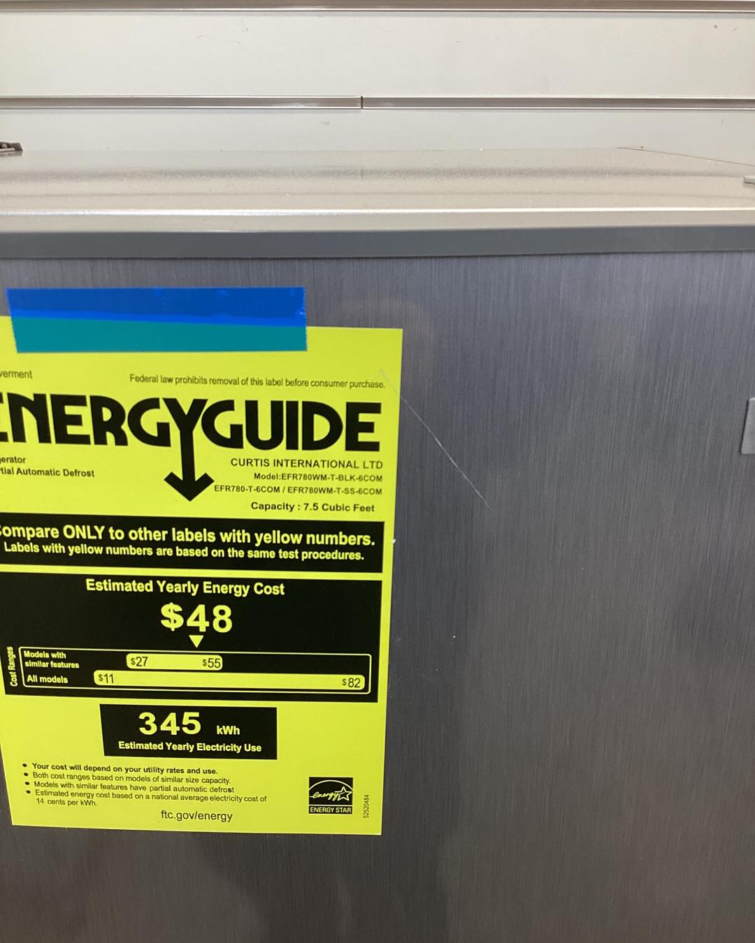 Frigidaire 7.5 cu. ft. Mini Refrigerator with Top Freezer in Stainless Look