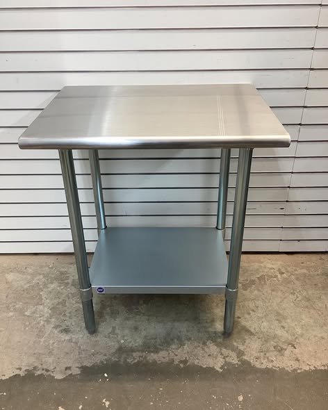 30 in. x 24 in. x 35 in. Stainless Steel Kitchen Utility Table with Adjustable Bottom Shelf