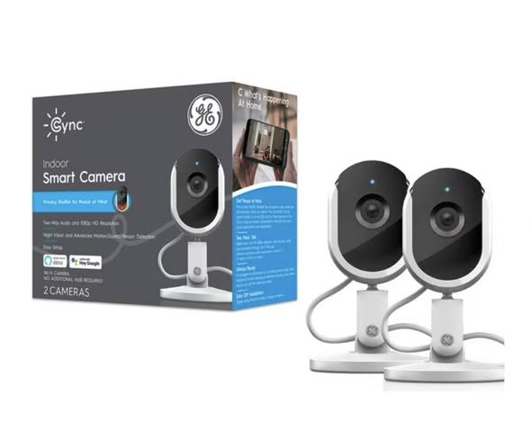 Cync Indoor WiFi Smart Camera, 2pk