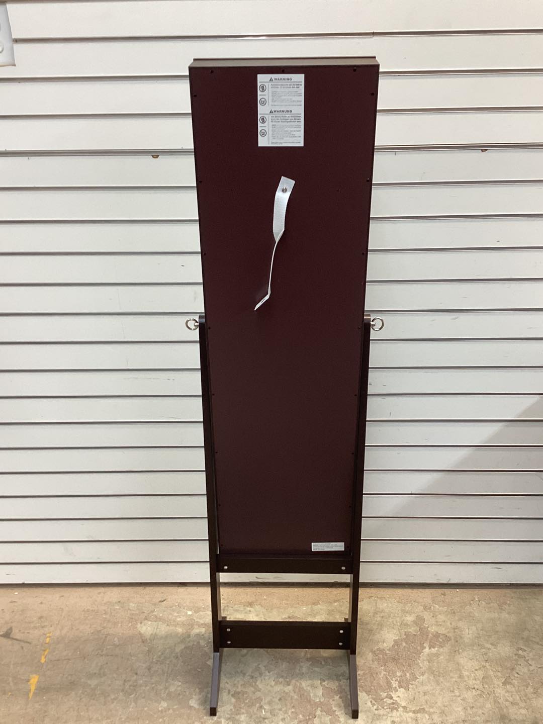 Costway Mirrored Standing Jewelry Cabinet Storage Box