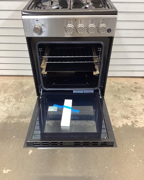 Hamilton Beach 20 In. Gas Range Oven with Shallow Tray in Stainless Steel