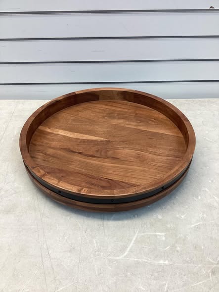 Member's Mark Acacia Wood Farmhouse  18” Lazy Susan