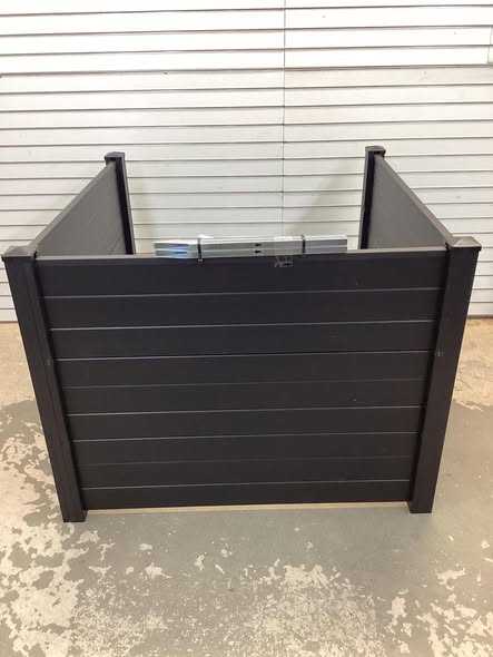Costway Outdoor PVC Air Conditioner Fence with 20 Inch Long Stakes