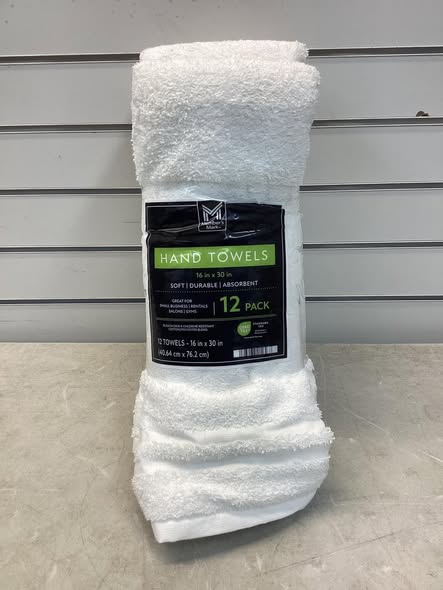Member's Mark Commercial Hospitality Hand Towels, 12-Pack, White