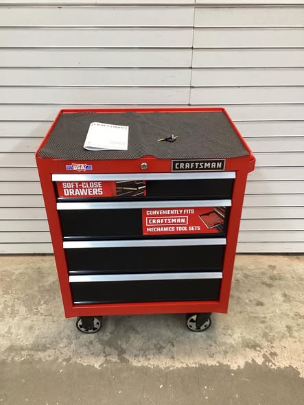 Craftsman 26-Inches W x 34-Inches H 4 -Drawer Steel Rolling Tool Cabinet