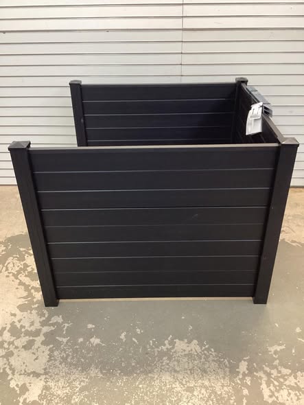 Costway Outdoor PVC Air Conditioner Fence with 20 Inch Long Stakes