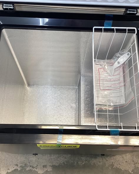 Frigidaire 5 cu. ft. Manual Defrost Chest Freezer, Garage Ready Deep Freezer With Adjustable Thermostat in Black