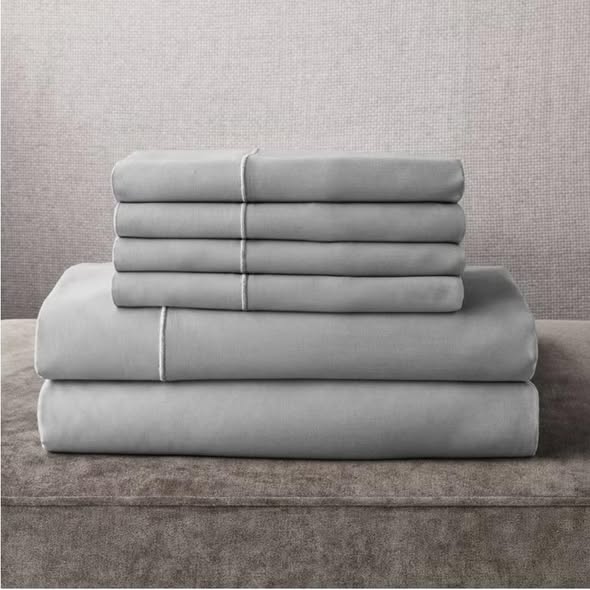 Member’s Mark Hotel Luxury Collection 1000-Thread-Count Egyptian Cotton Sheet Set King Size in Soft Silver