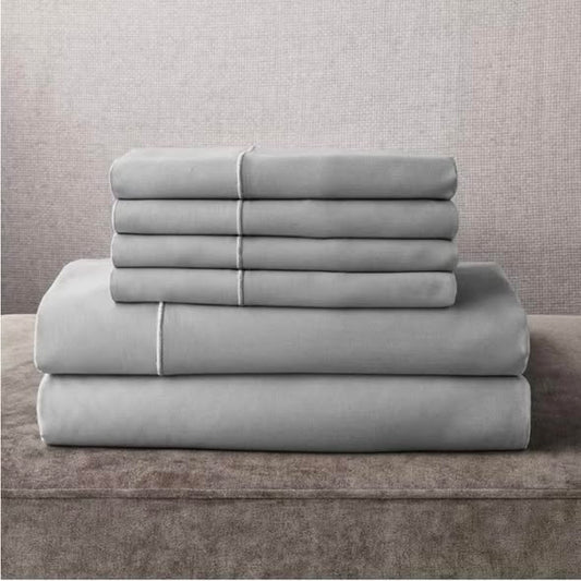 Member’s Mark Hotel Luxury Collection 1000-Thread-Count Egyptian Cotton Sheet Set King Size in Soft Silver