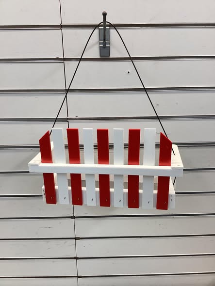 HomeGrown Wood Hanging Platform Bird feeder