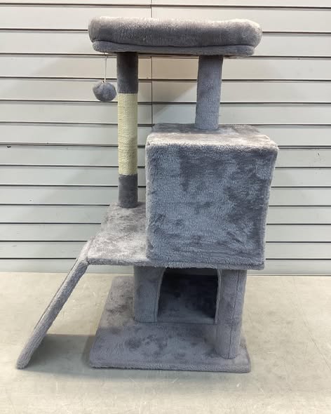 Cat Tree Luxury 34 in. Cat Tower with Double Condos, Spacious Perch.