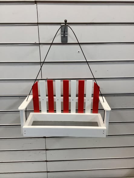 HomeGrown Wood Hanging Platform Bird feeder