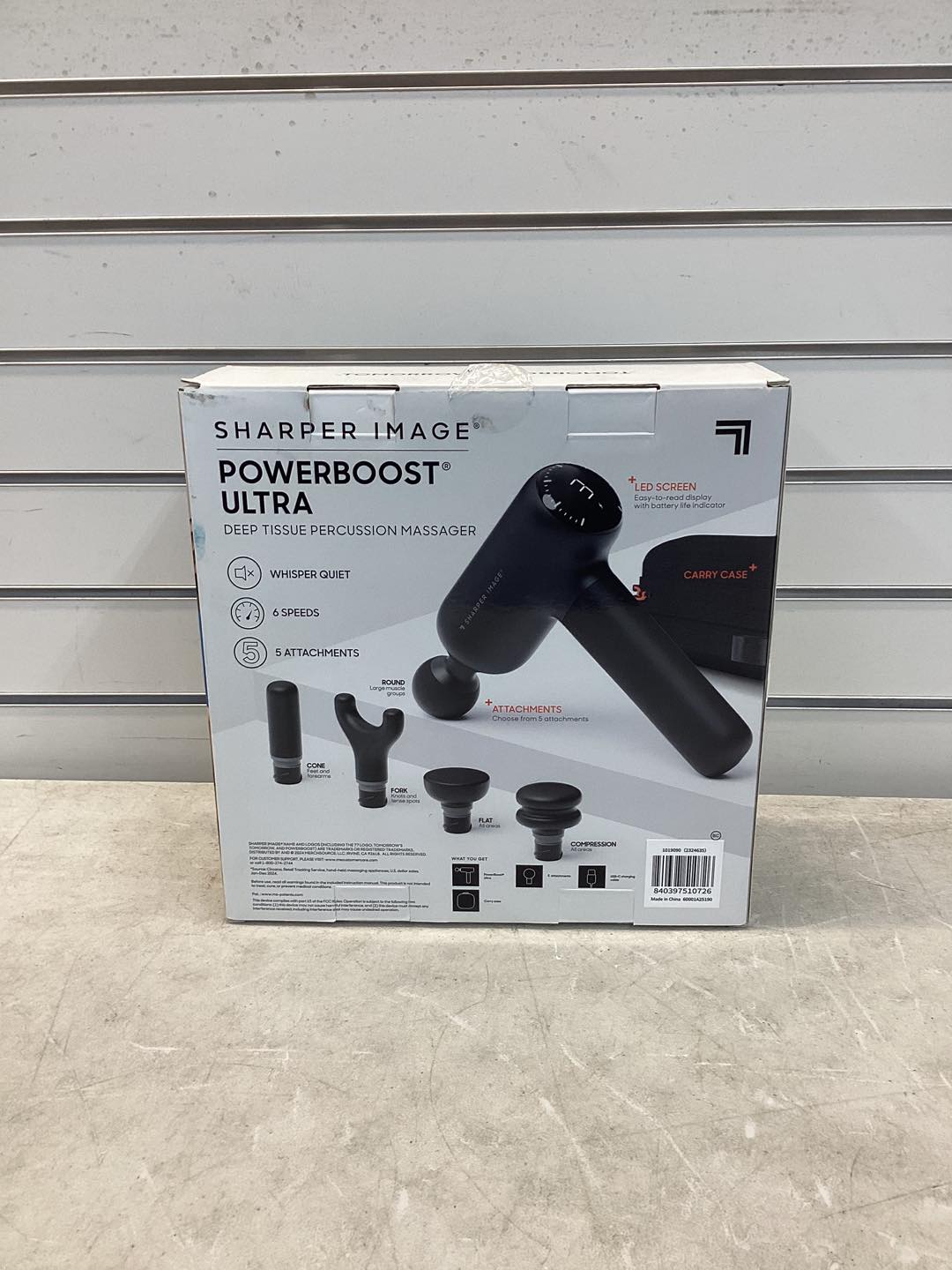 Sharper Image Powerboost Ultra Deep Tissue Percussion Massager