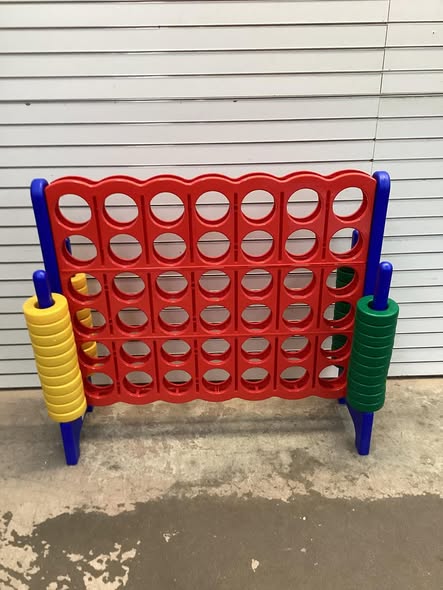 Costway Jumbo 4-to-Score 4 in A Row Giant Game Set Kids Adults Family Fun Red+Blue