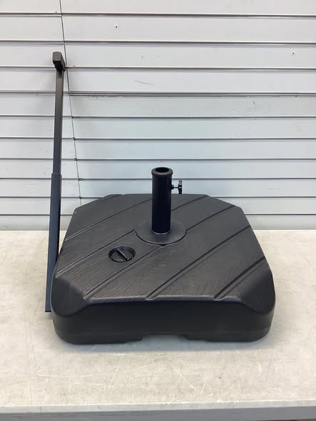 Costway Fillable Patio Umbrella Base with Wheels & Telescopic Pull Rod, Umbrella Stand