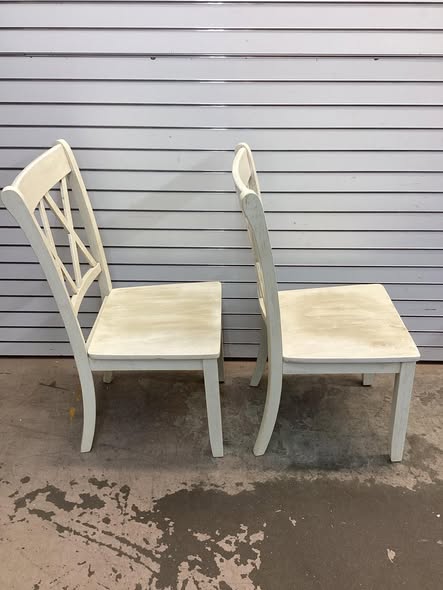 Costway Set of 2 Wooden Dining Chairs Mid Century Farmhouse Retro Kitchen Chairs