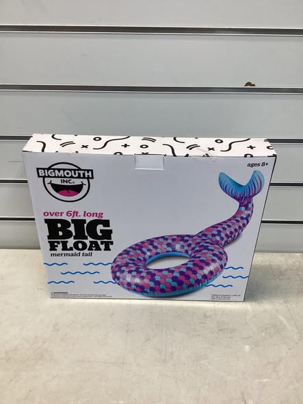 BigMouth Inc Giant Blow Up PooI FIoat, Cute Mystical Floatie for Girls, Vinyl Summer Ring Tube for Swimming Party - Mermaid Tail
