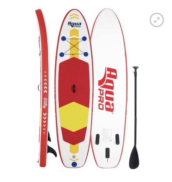 Aqua Pro 10′ Inflatable Paddleboard with Backpack and Pump