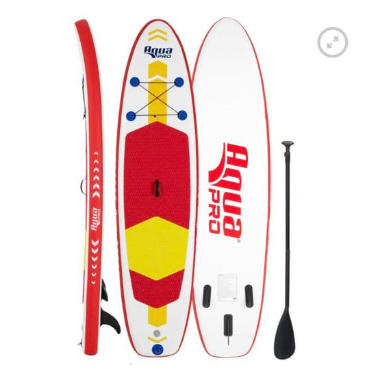 Aqua Pro 10′ Inflatable Paddleboard with Backpack and Pump