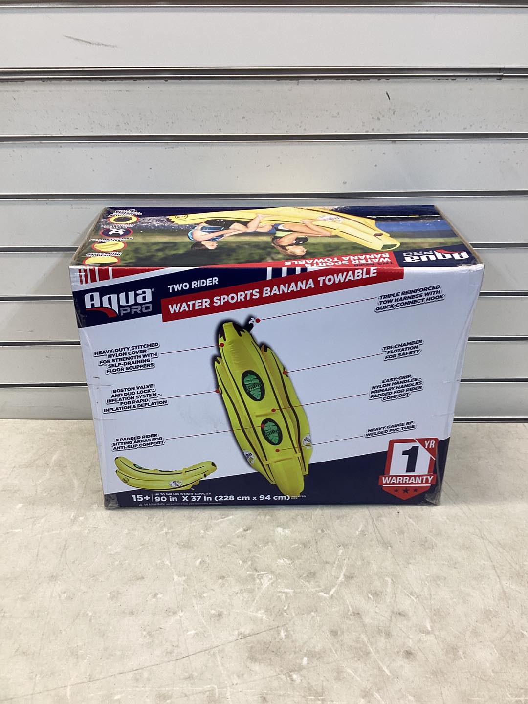Aqua LEISURE Aqua Pro 90" Two-Rider Big Banana Towable