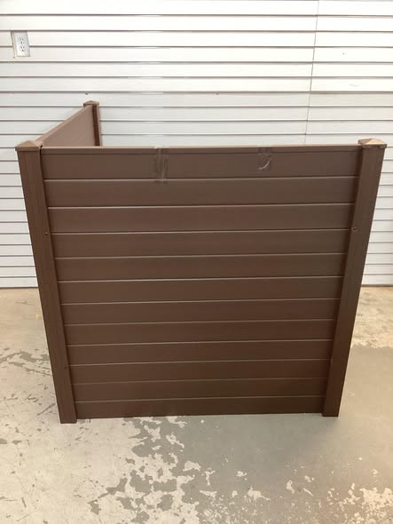Costway Freestanding 48 x 48 Inch Air Conditioner Fence with Metal Ground Stakes