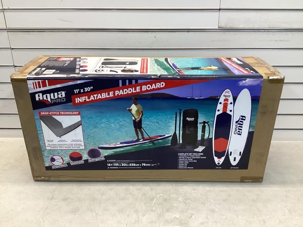 Aqua Leisure - 11' Inflatable Non-Slip Paddleboard with Backpack and Pump