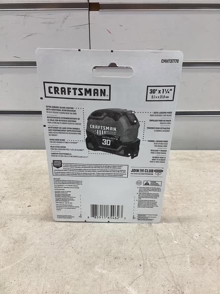CRAFTSMAN Red Autolock 30-ft Auto Lock Tape Measure