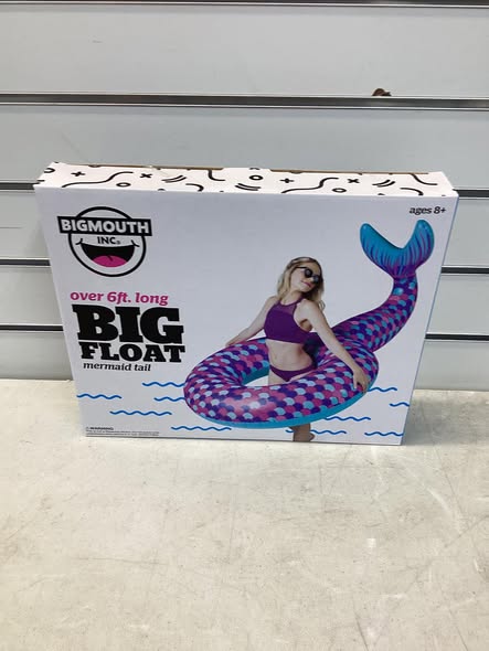BigMouth Inc Giant Blow Up PooI FIoat, Cute Mystical Floatie for Girls, Vinyl Summer Ring Tube for Swimming Party - Mermaid Tail