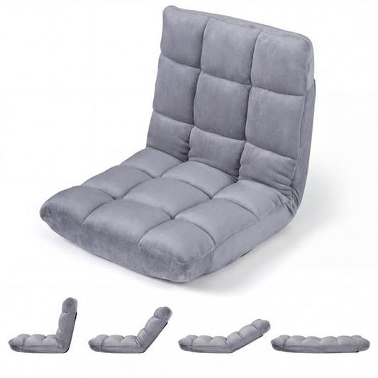 Costway 14-Position Adjustable Cushioned Floor Chair