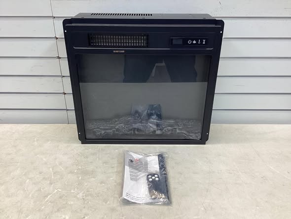 Costway 18" Electric Fireplace Insert w/Remote Control Adjustable Flame Color Brightness