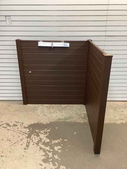 Costway Freestanding 48 x 48 Inch Air Conditioner Fence with Metal Ground Stakes