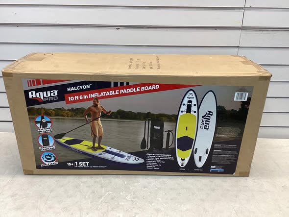Aqua Leisure APR20926 - 10' 6" Inflatable Non-Slip Paddleboard with Backpack and Pump
