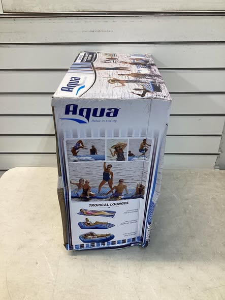 Aqua Large Floating Island with Expandable Zippers