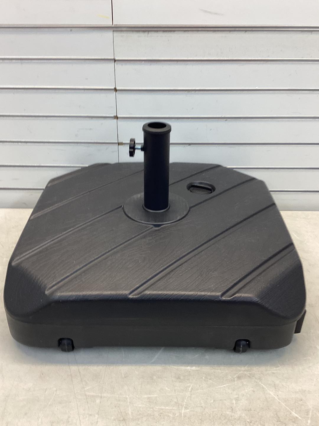 Costway Fillable Patio Umbrella Base with Wheels & Telescopic Pull Rod, Umbrella Stand