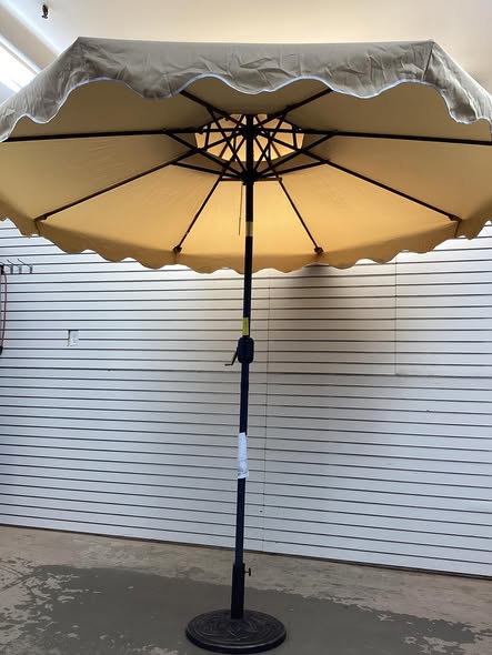Costway 9 Feet Patio Umbrella with Push Button Tilt and Crank